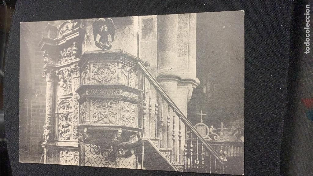 Cartoline: ANTIGUA POSTAL INTERIOR CATEDRAL &Aacute;VIILA P&Uacute;LPITO HIERRO FORJADO PPIO S XX