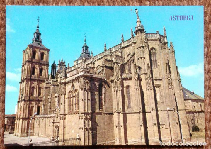 Postales: ASTORGA - LEON - CATEDRAL - Foto 1