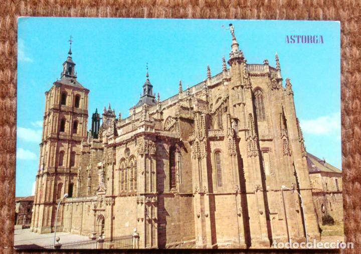 Postales: ASTORGA - LEON - CATEDRAL - Foto 1