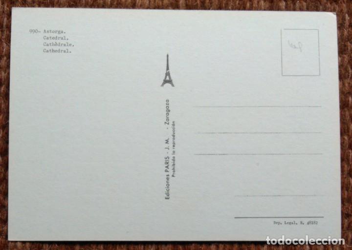 Postales: ASTORGA - LEON - CATEDRAL - Foto 2