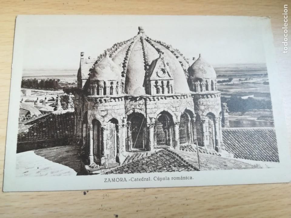 Postales: POSTAL C&Uacute;PULA ROMANICA CATEDRAL DE ZAMORA A&Ntilde;O 1904