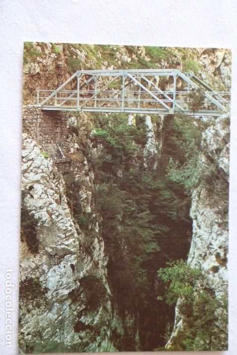 Postales: POSTAL PICOS DE EUROPA N&ordm; 91. NUEVO PUENTE DE BOLIN RIO CARES. EDICIONES SICILIA.1983