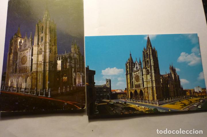 Postales: lote postales catedral de leon &iexcl;&iexcl; 1 circulada&iexcl;&iexcl;