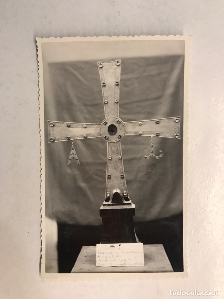 Postales: LEON. Postal No.87, Museo Arqueol&oacute;gico Provincial. Cruz de Ramiro II, Edita: foto EXAKTA