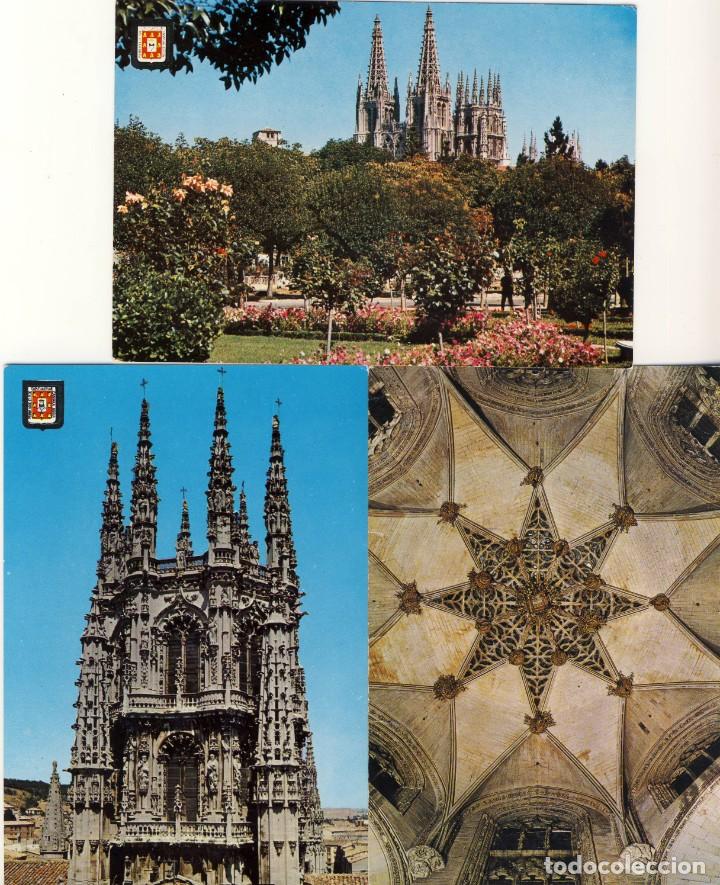 Postales: BURGOS.-  CATEDRAL: VISTA, CRUCERO Y C&Uacute;PULA DE LA CAPILLA DE LOS CONDESTABLES.-