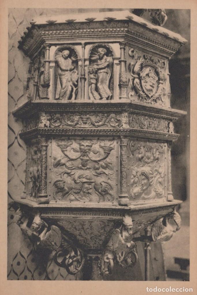Postales: POSTAL CATEDRAL DE AVILA - PULPITO DE HIERRO FORJADO Y DORADO SIGLO XVI
