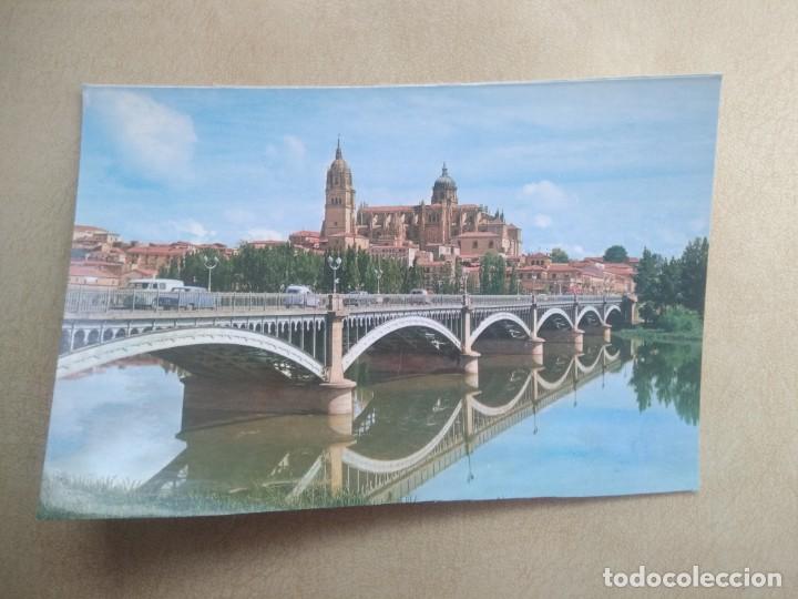 Postales: Postal salamanca, catedral y rio tormes