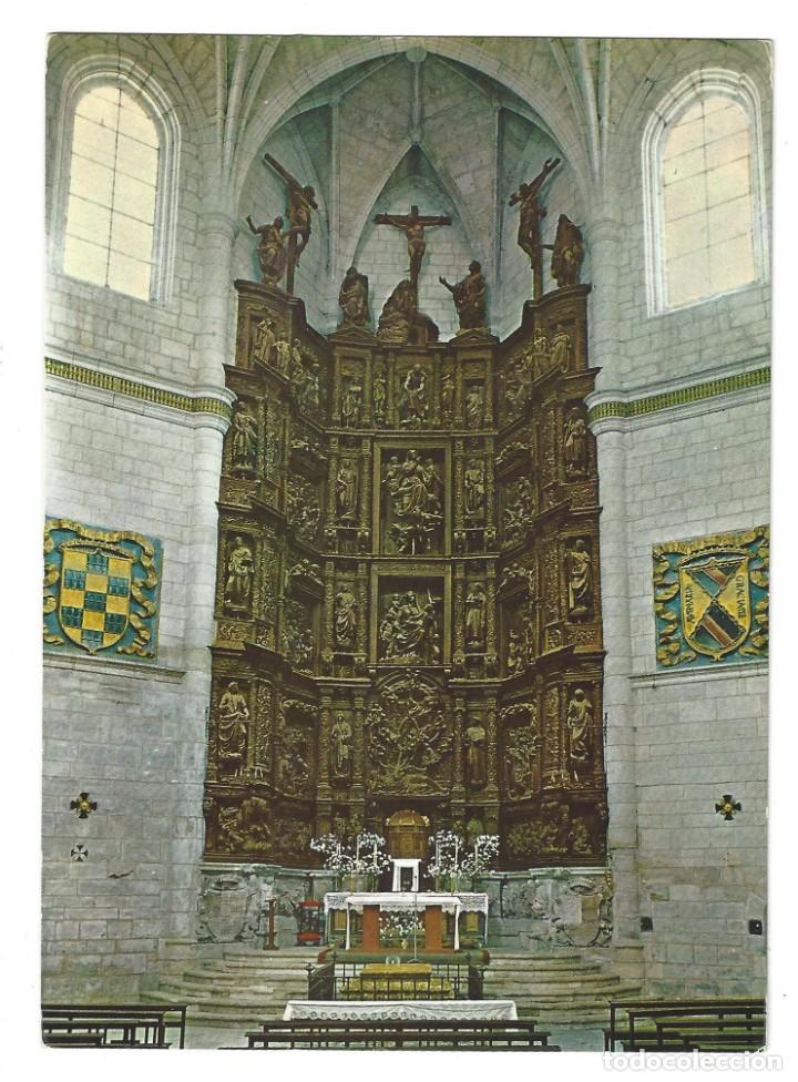 Postales: BRIVIESCA.- N&ordm; 2, IGLESIA DE SANTA CLARA. RETABLO. INTER. BURGOS- SIN CIRCULAR