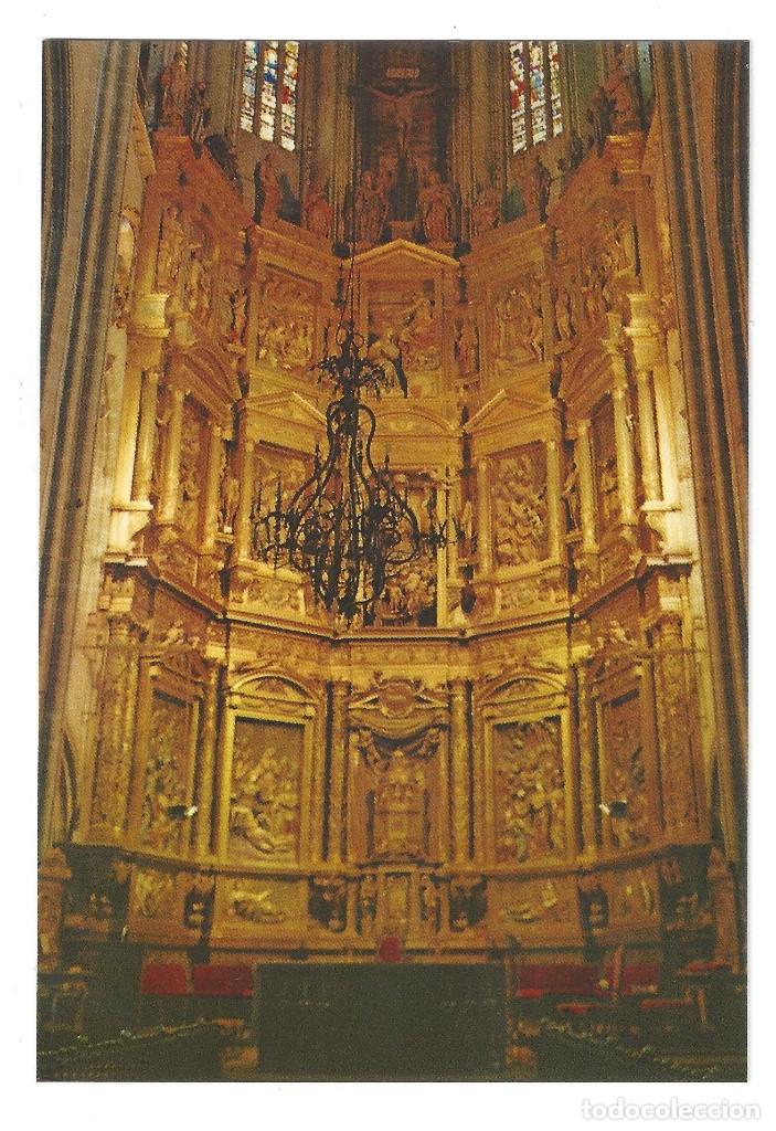 Postales: ASTORGA.- N&ordm; 929, RETABLO DE G. BECERRA. EDICIONES PARIS. LE&Oacute;N- SIN CIRCULAR