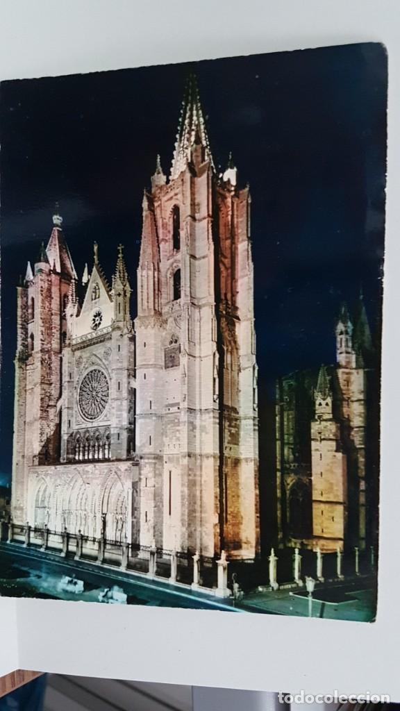 Postales: ANTIGUA POSTAL DE LE&Oacute;N CATEDRAL - Foto 1