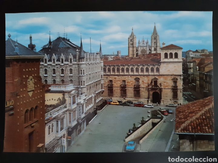 Postales: Postal de Le&oacute;n. Plaza de San Marcelo. - Foto 1