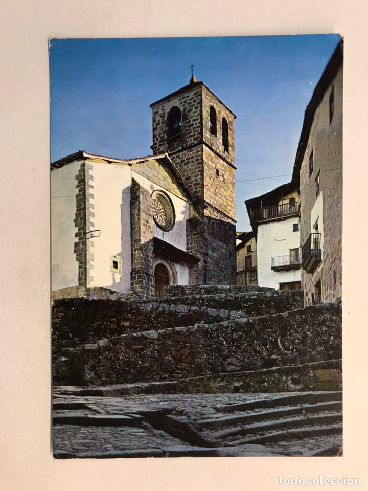 Postais: CANDELARIO (Salamanca) Postal No.4, Cuesta de la Romana e Iglesia. ARTFI (a.1971) Circulada...