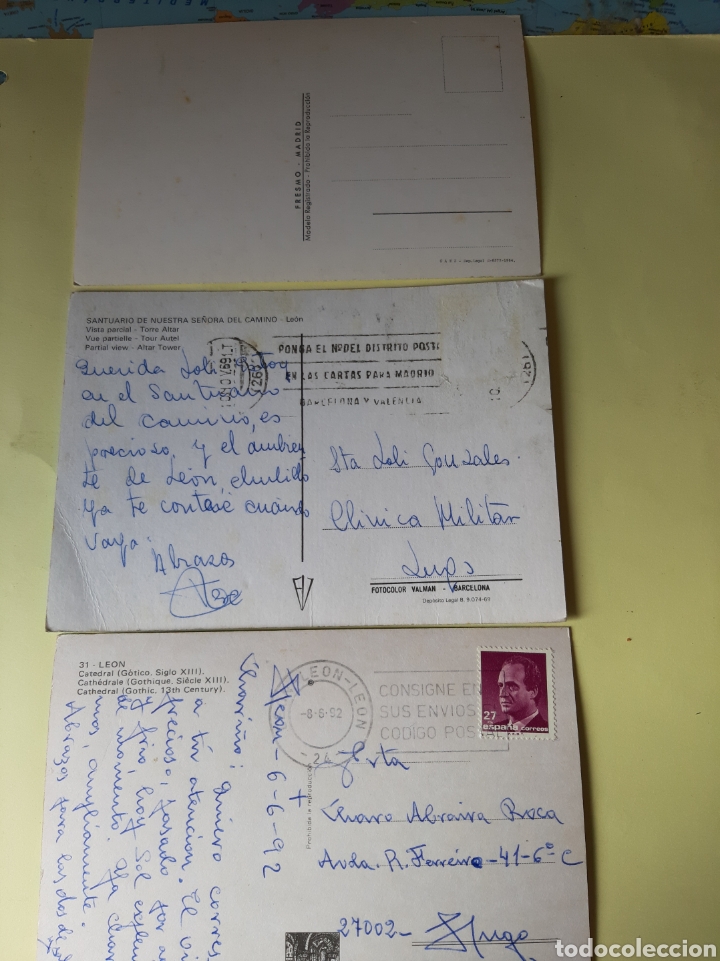 Postales: LEON SANTUARIO CATEDRAL MAPA - Foto 2