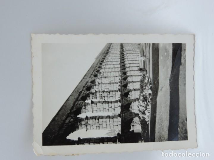 Postales: FOTOGRAFIA DEL ACUEDUCTO DE SEGOVIA, FOTO CASA ROS, MIDE 8,5 X 6,5 CMS.