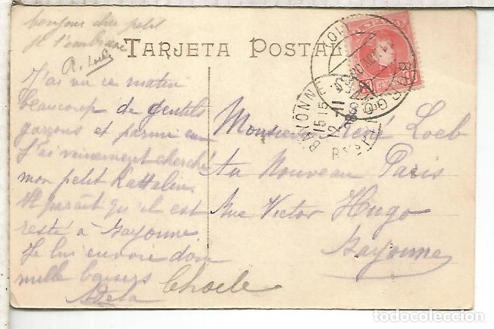 Postales: BURGOS CATEDRAL ESCRITA 1908 - Foto 2