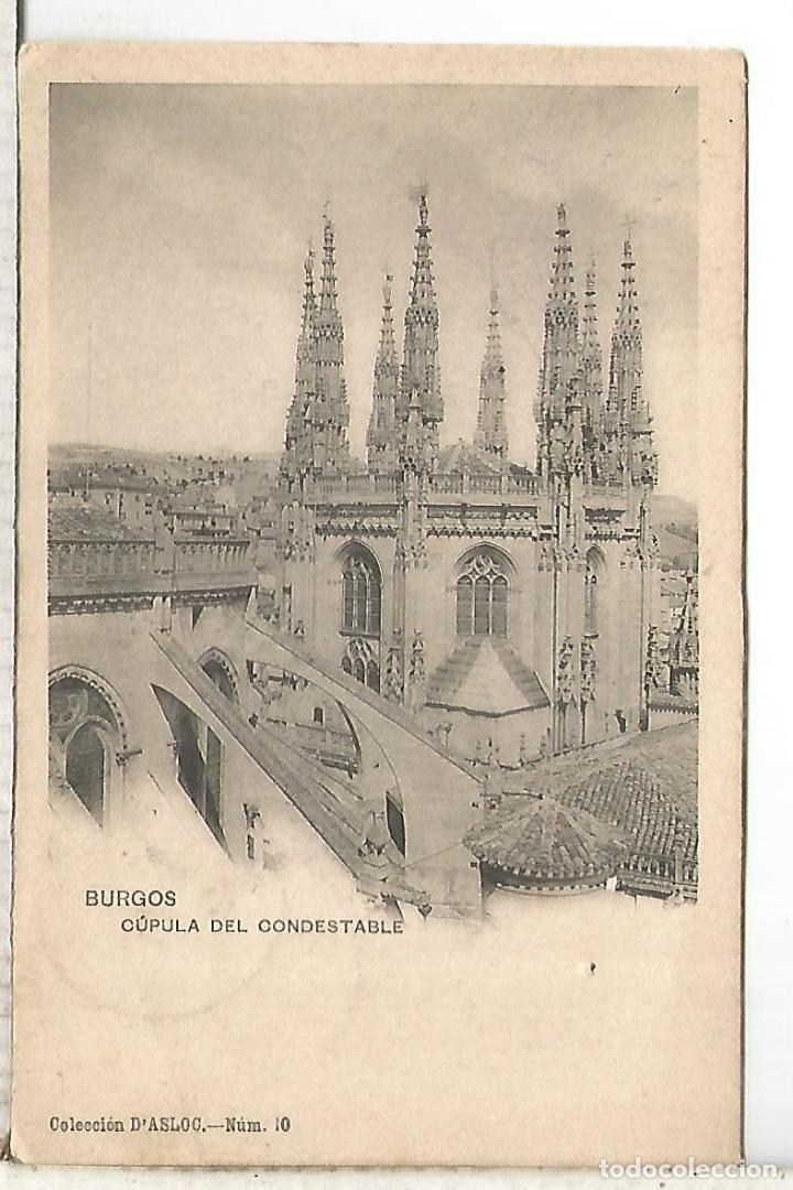 Postales: BURGOS CATEDRAL ESCRITA 1908 - Foto 1