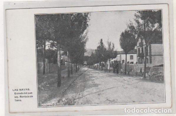 Postales: Las Navas. Entrada del pueblo. Barriada de Teles. Avila. Sin circular.