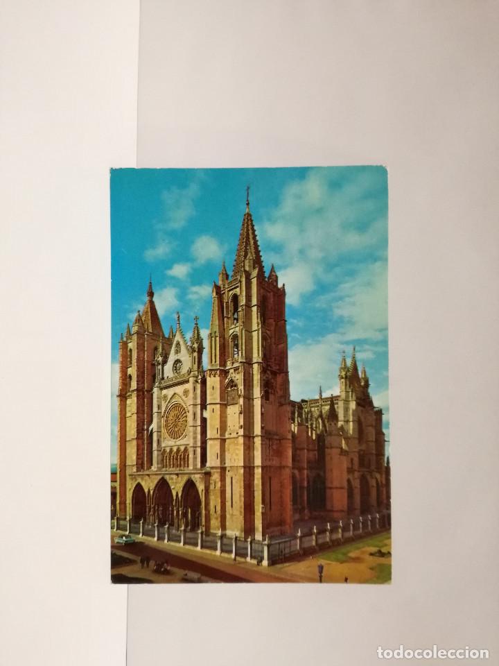 Postales: POSTAL N&ordm; - CASTILLA LEON - LEON, CATEDRAL - ED. FOURNIER 1964