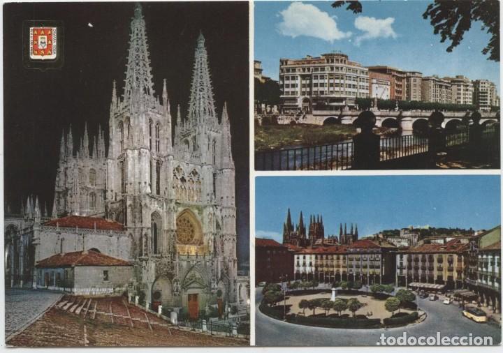 Postales: N&ordm; 47-BURGOS. La Catedral. Vista nocturna. Puente de San Pablo. Sin circular.Ed.A.SUBIRATS CASANOVAS
