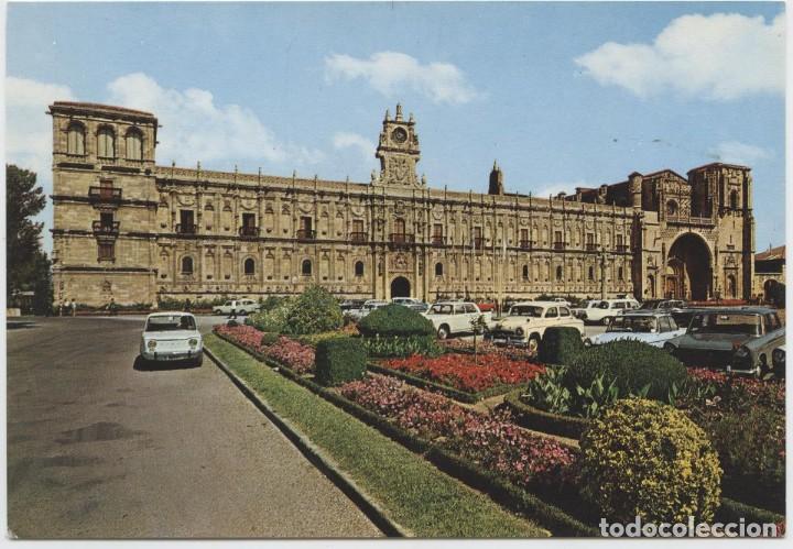 Postales: N&ordm; 62-LE&Oacute;N. San Marcos. Fachada principal. Sin circular. Ed. GARC&Iacute;A GARRABELLA
