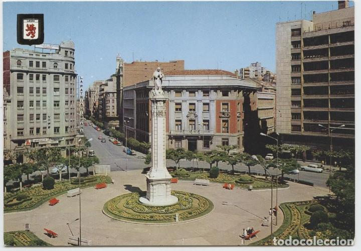 Postales: N&ordm; 102-LE&Oacute;N. Plaza Calvo Sotelo. Sin circular. Ed. A. SUBIRATS CASANOVAS