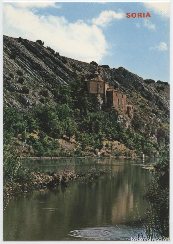 Postales: N&ordm; 619-SORIA. Ermita de San Saturio y r&iacute;o Duero. Sin circular. EDICIONES PAR&Iacute;S-J.M.