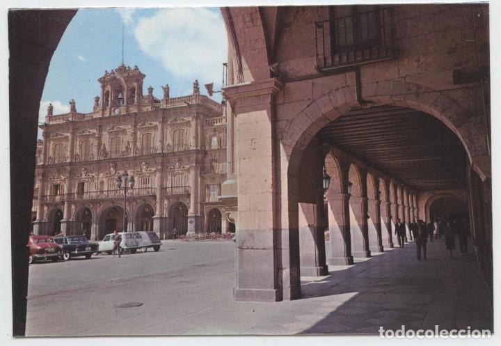 Postales: N&ordm; 34-SALAMANCA. Pl. Mayor y Ayuntamiento. Sin circular. Ed. SALVADOR BARRUEZO