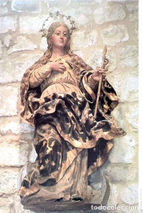 Postales: Monasterio de San Pedro de Carde&ntilde;a. 8 Virgen barroca de la Sala Capitular. Postales San-Pi. Nueva. C