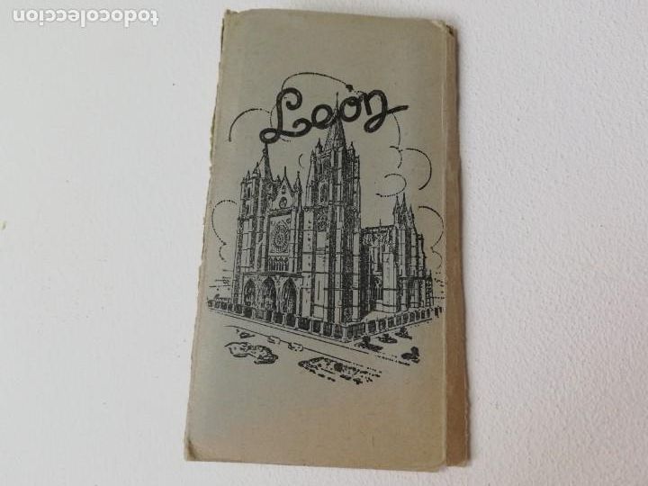 Postales: ANTIGUO MINI LIBRO ACORDEON N&ordm; 1 CON 10 POSTALES DE LEON A&Ntilde;OS 40 / 50 ED. GARCIA GARRABELLA