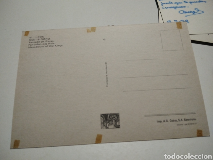 Postales: Postal Le&oacute;n pante&oacute;n de Reyes - Foto 2