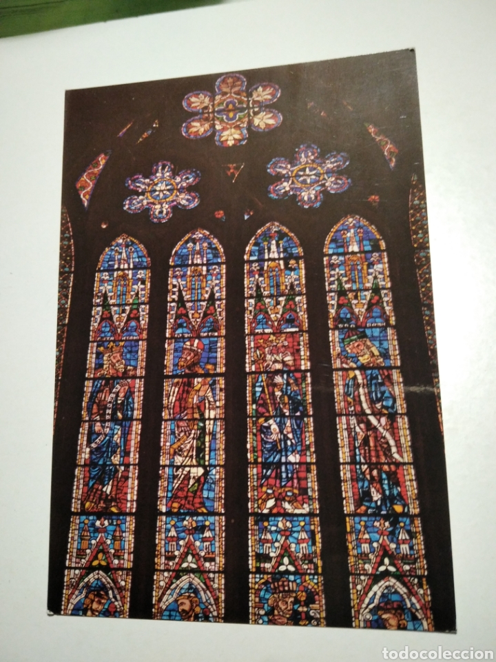 Postales: Postal Le&oacute;n vidrieras Catedral - Foto 1