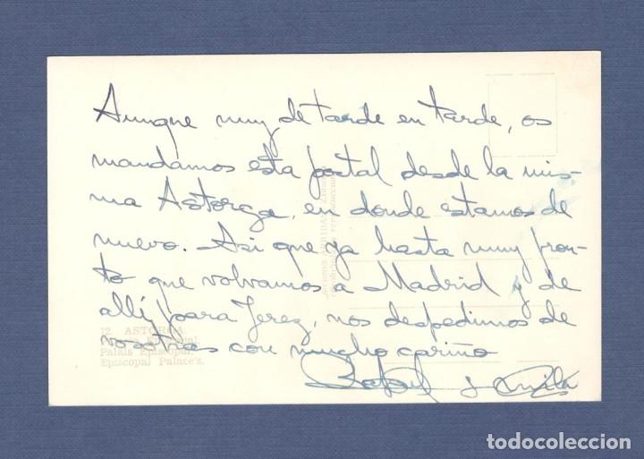 Postales: POSTAL ASTORGA (LEON): 72 PALACIO EPISCOPAL. - EDICIONES ARRIBAS - ESCRITA - Foto 2