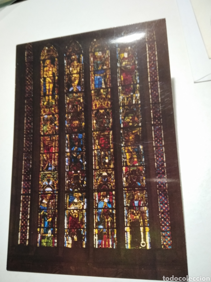Postales: Postal Le&oacute;n Catedral vidrieras - Foto 1