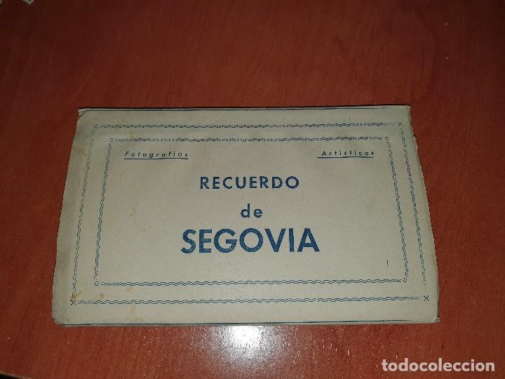 Postales: Recuerdo de segovia, bloc de fuelle con 10 postales, ed. Dominguez, 15 x 9 cm