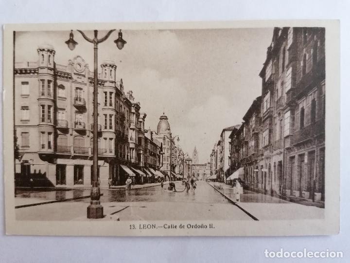 Postales: POSTAL LEON, CALLE DE ORDO&Ntilde;O II - Foto 1
