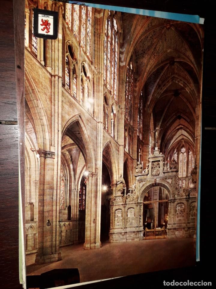 Postales: N&ordm; 39368 POSTAL LEON CATEDRAL TRASCORO