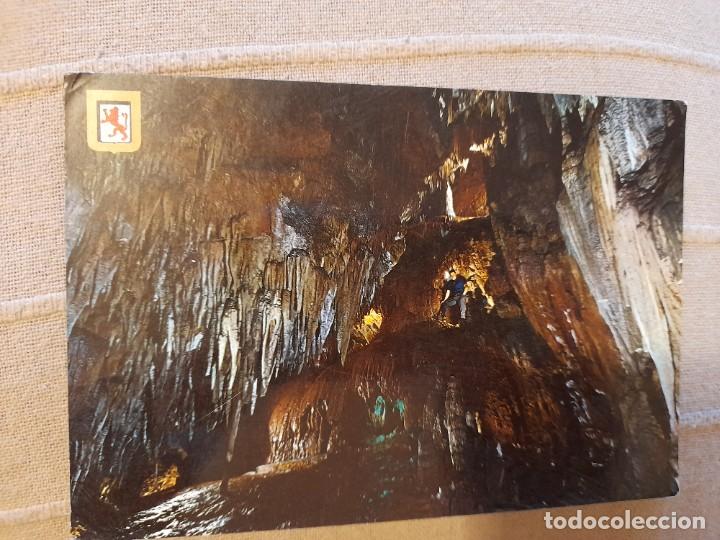 Postales: 1 CUEVAS DE VALPORQUERO LEON GRAN COLADA ESCUDO DE ORO