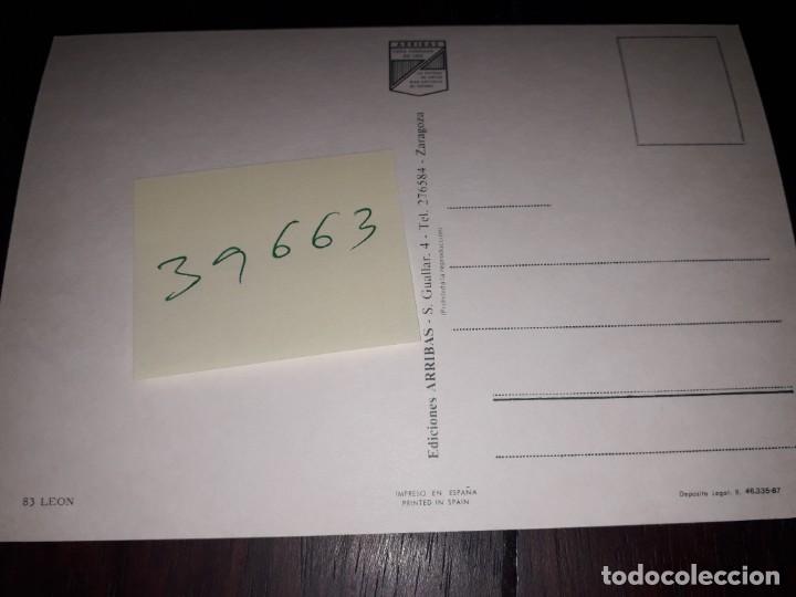 Postales: N&ordm; 39663 POSTAL LEON - Foto 2