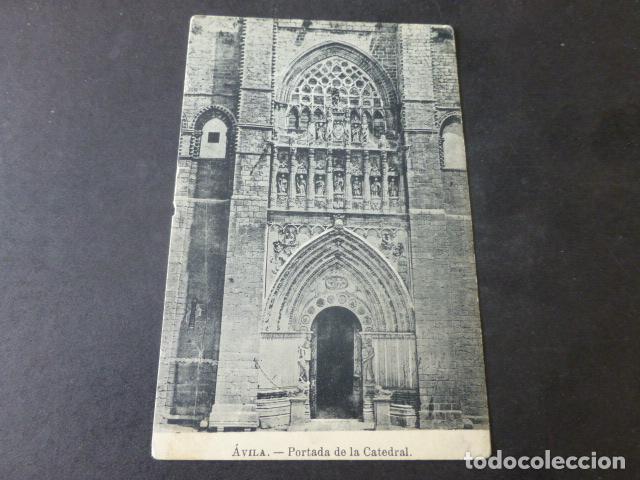 Postales: AVILA PORTADA DE LA CATEDRAL - Foto 1