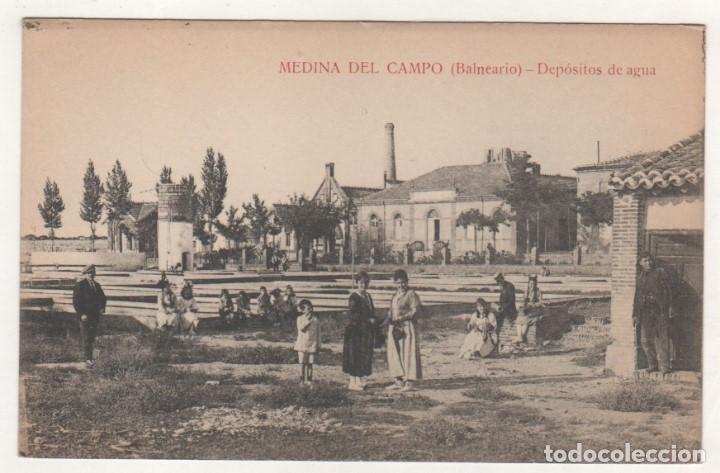 Postkarten: MEDINA DEL CAMPO. Balneario. Dep&oacute;sitos de agua. Papeler&iacute;a Ricardo Sendino. Sin circular.