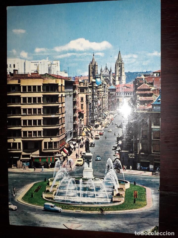 Postales: N&ordm; 41126 POSTAL LEON CASCADA Y CALLE DE ORDO&Ntilde;O II