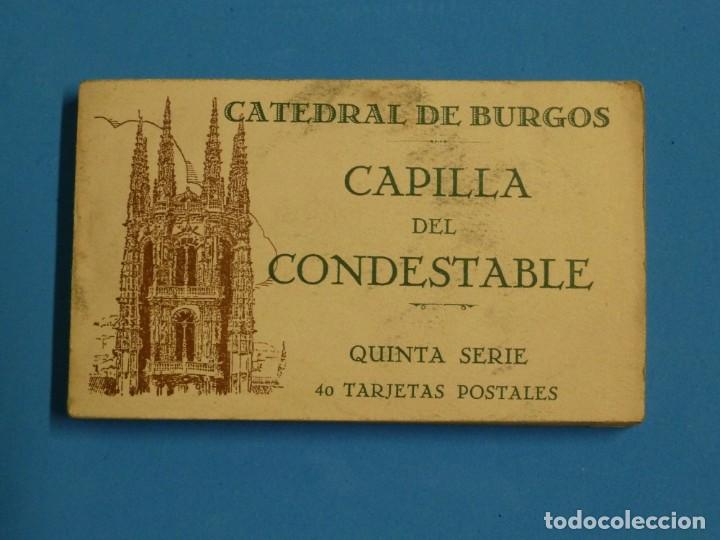 Postales: CARPETA DE POSTALES CAPILLA DEL CONDESTABLE DE LA CATEDRAL DE BURGOS