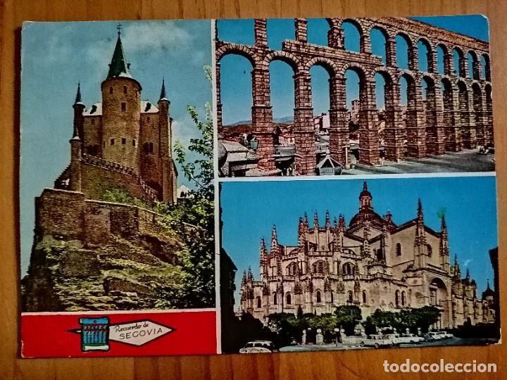 Postales: POSTAL - RECUERDO DE SEGOVIA - MONUMENTOS DE LA CIUDAD.