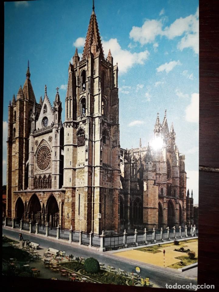 Postales: N&ordm; 3107 POSTAL LEON CATEDRAL - Foto 1