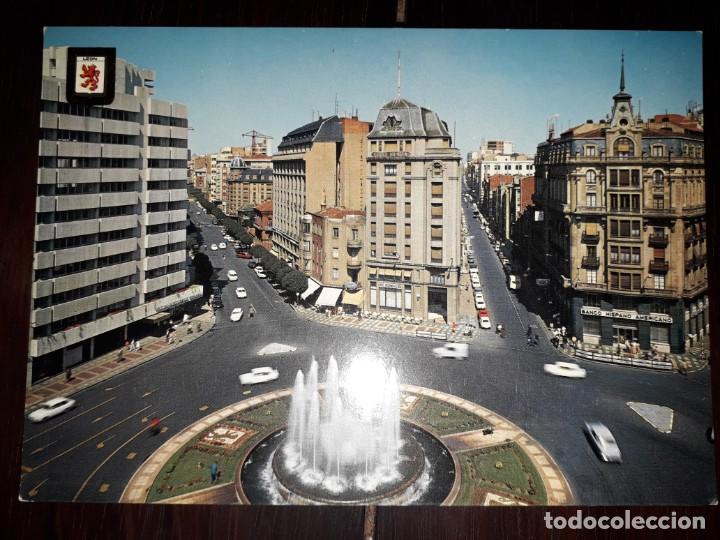 Postales: N&ordm; 4084 POSTAL LEON PLAZA DE SANTO DOMINGO Y AVENIDAS