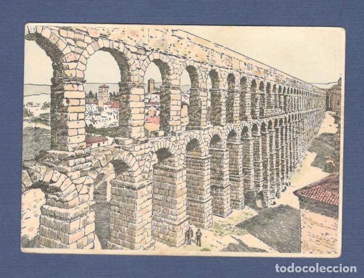 Postales: ACUEDUCTO DE SEGOVIA. TARJETA - COLECCI&Oacute;N MONUMENTOS HIST&Oacute;RICOS SERIE II NUM 5.
