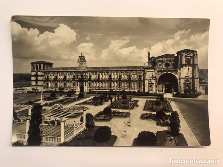 Postales: LEON Postal No.7, Fachada y Jardines de San Marcos. Edic. Sicilia (h.1960?) S/C