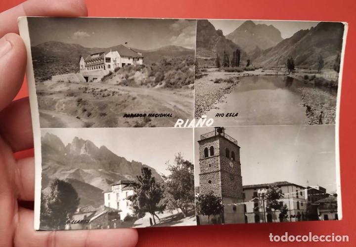Postales: RIA&Ntilde;O. LE&Oacute;N. ESCRITA. CIRCULADA. - Foto 1