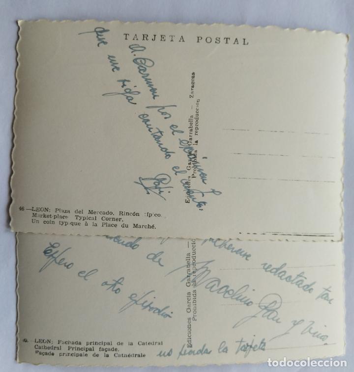 Postales: LEON LOTE 2 POSTALES - Foto 2
