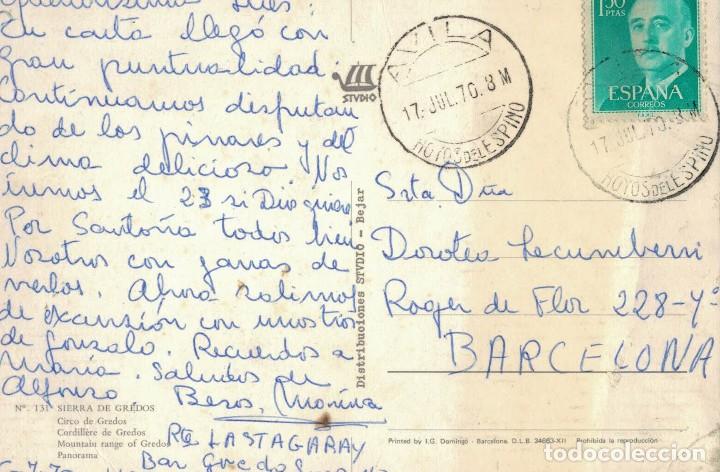 Postales: Sierra de Gredos. / Postal circulada - Foto 2